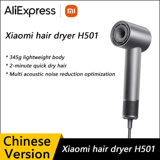 Sèche-cheveux XIAOMI MIJIA H501 Vitesse du vent de 62 m/s Soin des cheveux par ions négatifs 110 000 tours/min 230V Version CN